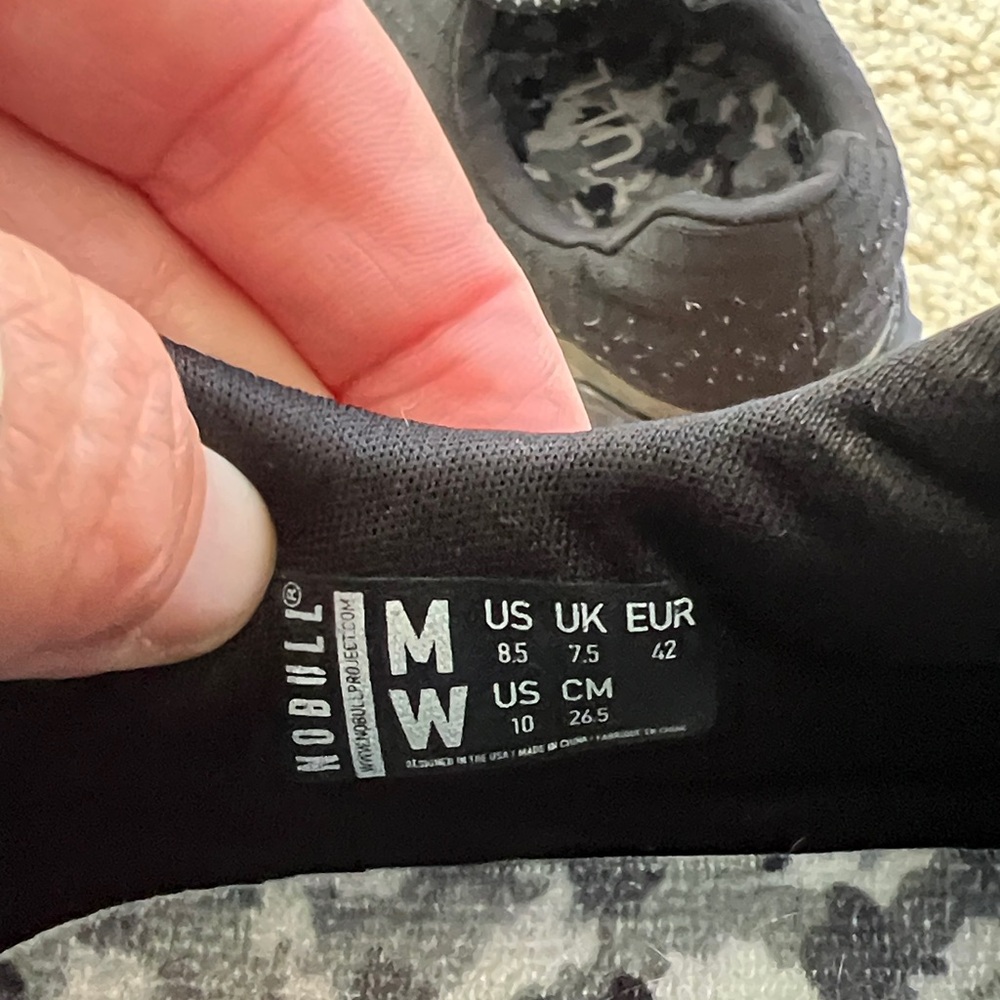 Nobull Black Athletic Sneakers with Patterned Sole - Picture 3 of 4